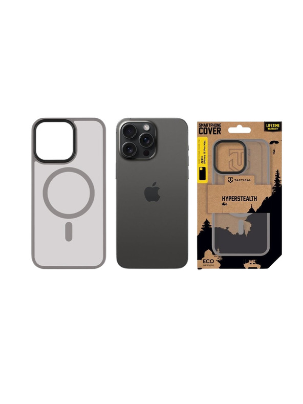 Tactical Tactical MagForce Hyperstealth Carcasă pentru Apple iPhone 15 Pro Max Light Grey