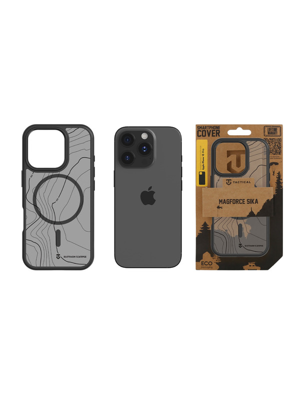 Tactical Tactical MagForce Hyperstealth Sika Husă pentru Apple iPhone 16 Pro Asphalt