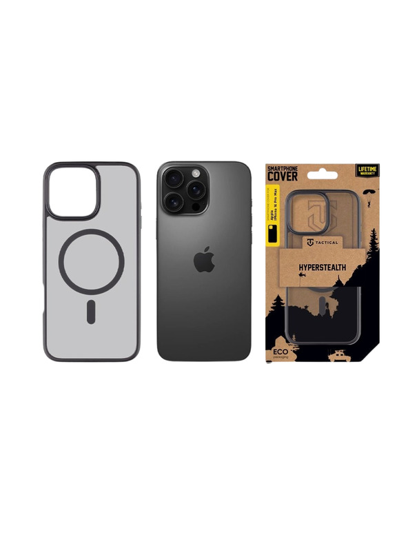 Tactical Tactical MagForce Hyperstealth Husă pentru Apple iPhone 16 Pro Max Asphalt