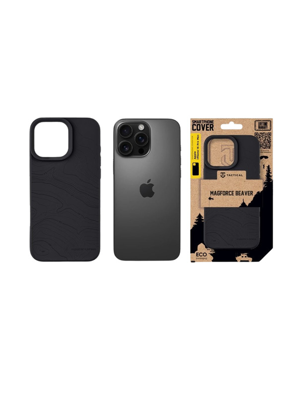 Tactical Tactical MagForce Beaver Husă pentru Apple iPhone 16 Pro Max Asphalt