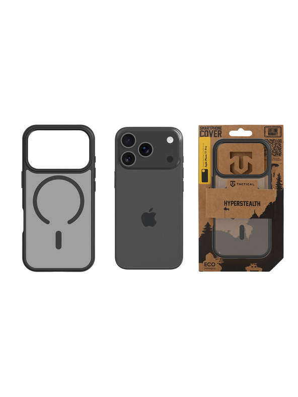 Tactical Tactical MagForce Hyperstealth Husă pentru Apple iPhone 17 Pro Asphalt