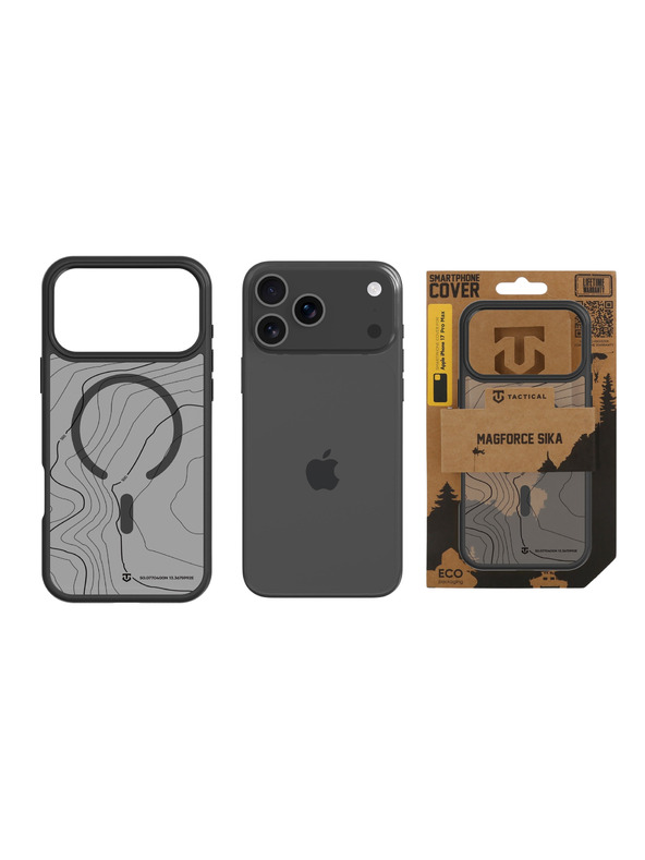 Tactical Tactical MagForce Hyperstealth Sika Husă pentru Apple iPhone 17 Pro Max Asphalt