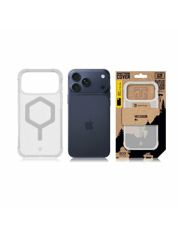 Tactical Tactical MagForce Hexagon Carcasă pentru Apple iPhone 17 Pro Max/iPhone 18 Pro Max T-White