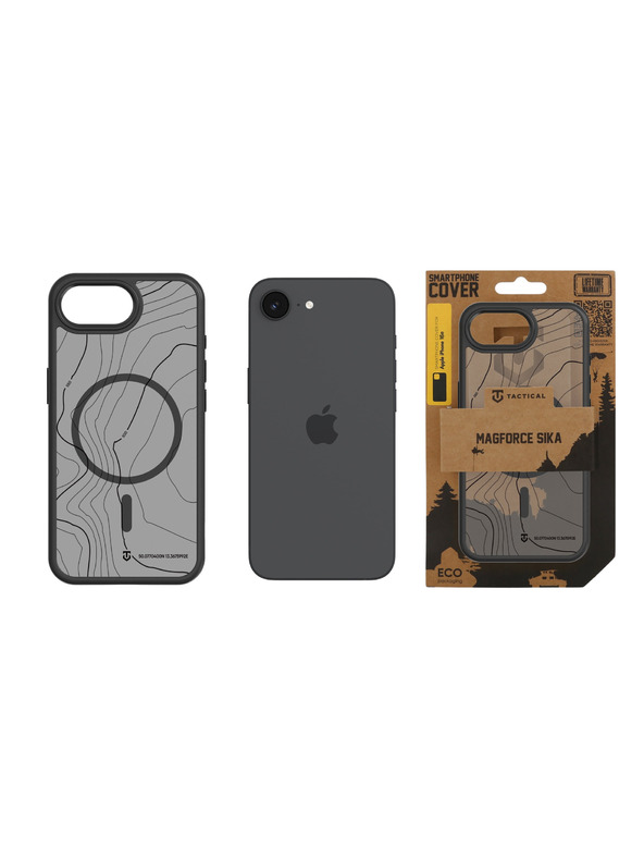 Tactical Tactical MagForce Hyperstealth Sika Husă pentru Apple iPhone 16e/17e Asphalt