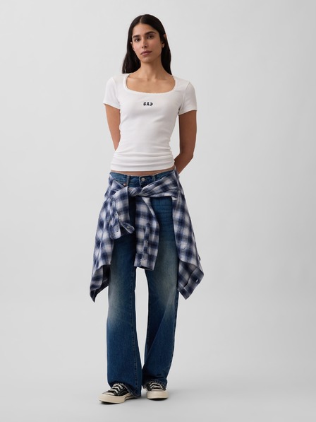 GAP Tricou Rib Logo GAP