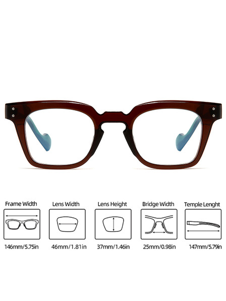 VEYREY VeyRey ochelari de soare patrati Tamp rama albastra rama cristal