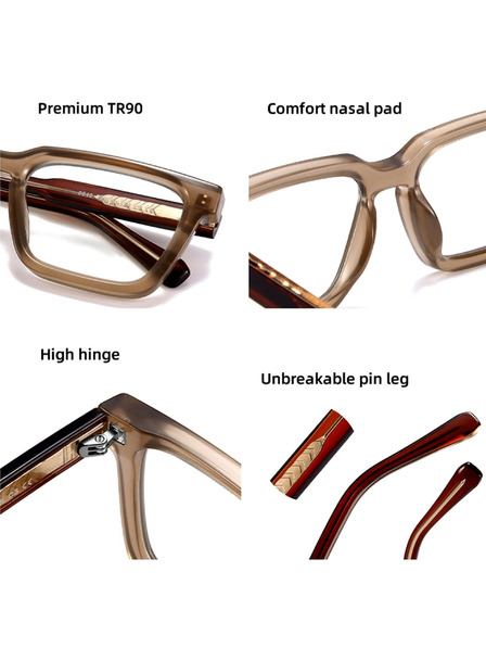 VEYREY VeyRey ochelari de soare patrati Shabow rama maro rama cristal