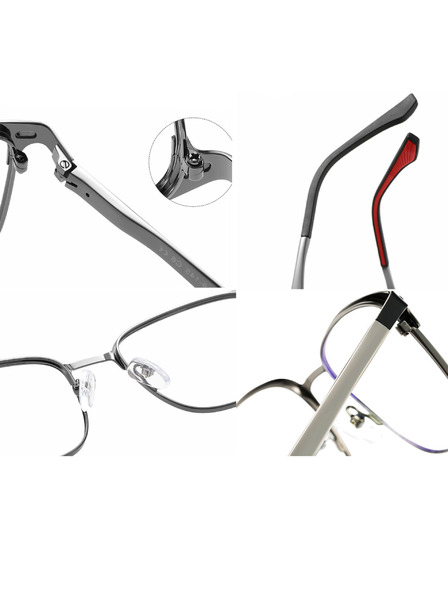 VEYREY VeyRey ochelari de soare nerd Binfy rama neagra lentile transparente