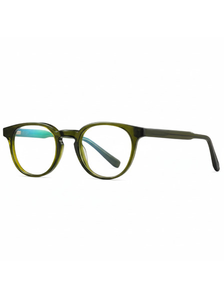 VEYREY VeyRey ochelari de soare nerd acetati Scewate rama verde lentile transparente