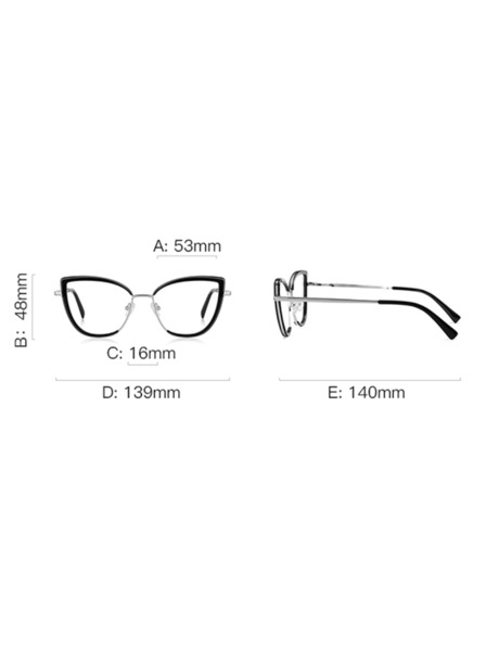 VEYREY VeyRey ochelari de soare cat-eye pentru femei cu filtru lumina albastra Glish rama aurie lentile transparente