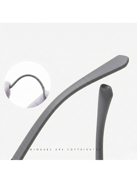 VEYREY VeyRey ochelari de soare patrati Quinite rama neagra lentile rosii