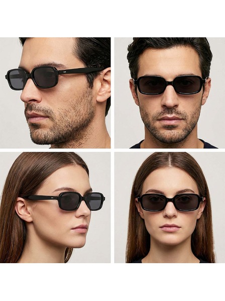 VEYREY VeyRey ochelari de soare patrulatori acetati polarizati Ogo rama neagra lentile negre