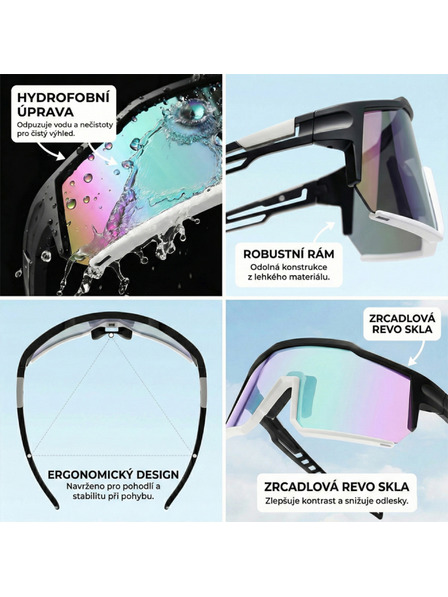 VEYREY VeyRey ochelari de soare sport Adha rama neagra lentile violet