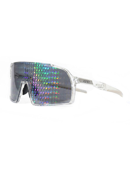 VEYREY VeyRey ochelari de soare sport Ogharod (hologram Diamant) rama transparenta lentile multicolore