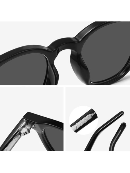 VEYREY VeyRey ochelari de soare nerd polarizati Aiyou rama transparenta lentile galbene