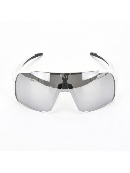 VEYREY VeyRey ochelari de soare sport Burub rama alba lentile argintii