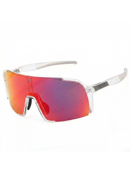 VEYREY VeyRey ochelari de soare sport pentru copii Wegub rama transparenta lentile rosii