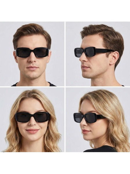 VEYREY VeyRey ochelari de soare patrati acetati polarizati Xep rama neagra lentile negre