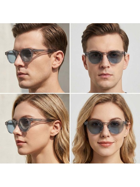 VEYREY VeyRey ochelari de soare nerd polarizati Aiyou rama transparenta lentile negre