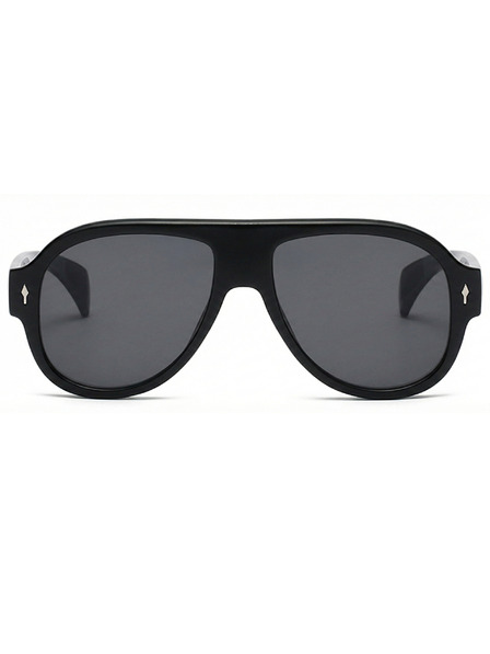 VEYREY VeyRey ochelari pilot de soare Monoeet rama neagră lentile negre