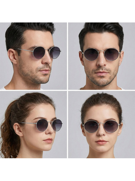 VEYREY VeyRey ochelari de soare lenonky din acetat polarizați Wabame rama argintie lentile negre