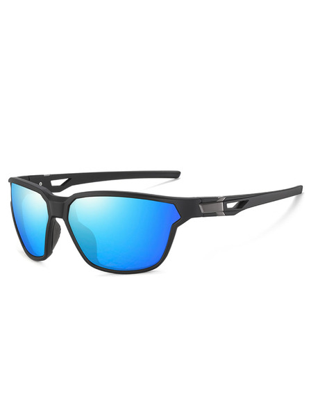 VEYREY VeyRey ochelari de soare sport polarizați Nuf rama neagră lentile albastre