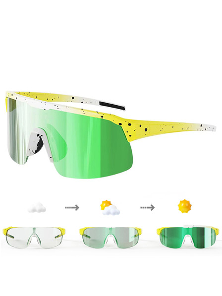 VEYREY VeyRey ochelari de soare sport fotocromici Endank rama galbenă lentile verzi