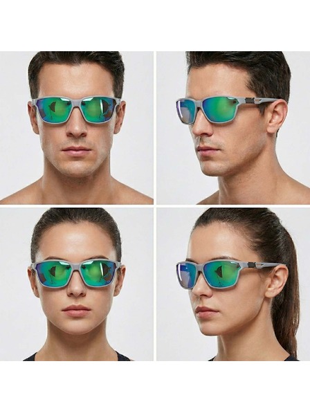 VEYREY VeyRey ochelari de soare sport polarizați Nuf rama gri lentile verzi