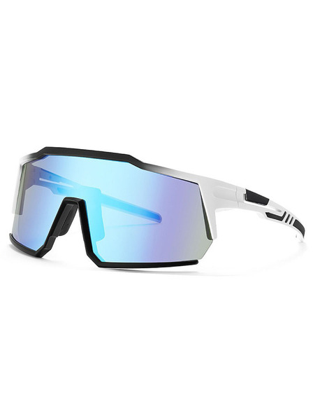 VEYREY VeyRey ochelari de soare sport Adha rama neagră lentile albastre