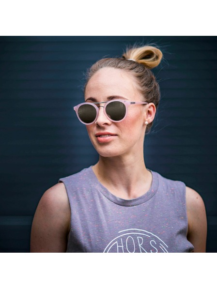 Horsefeathers Ochelari de soare Nomad - gloss rose/mirror champagne