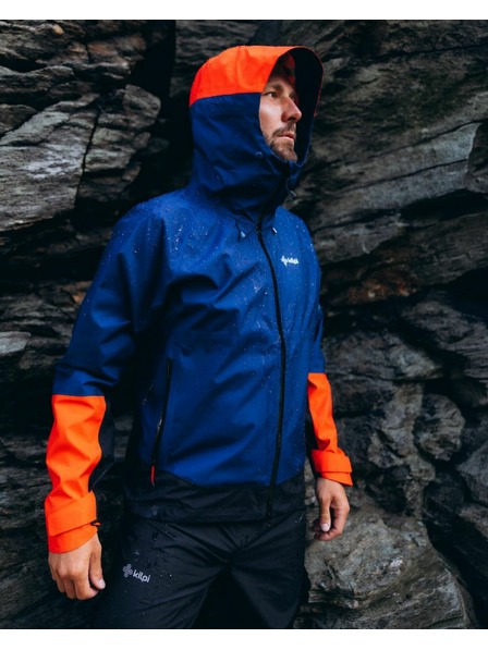 Kilpi Jachetă impermeabilă hardshell pentru bărbați Kilpi MAMBA-M Albastru închis