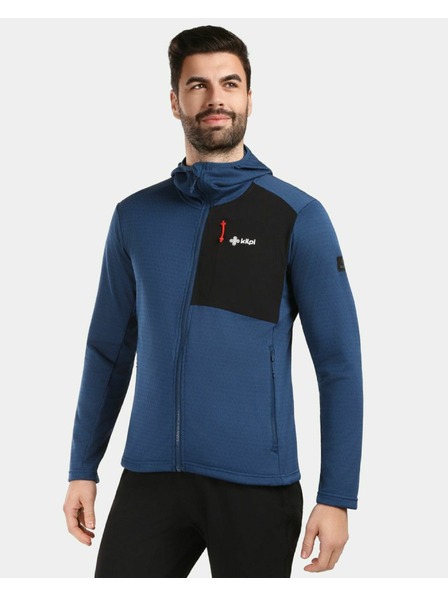 Kilpi Hanorac fleece pentru bărbați Kilpi SEVELEN-M Albastru închis