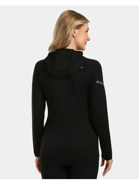 Kilpi Hanorac sport pentru femei cu glugă Kilpi MEMPHIS-W Negru