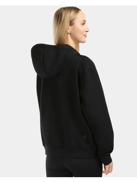 Kilpi Hanorac feminin din bumbac cu glugă Kilpi BAYA-W Negru