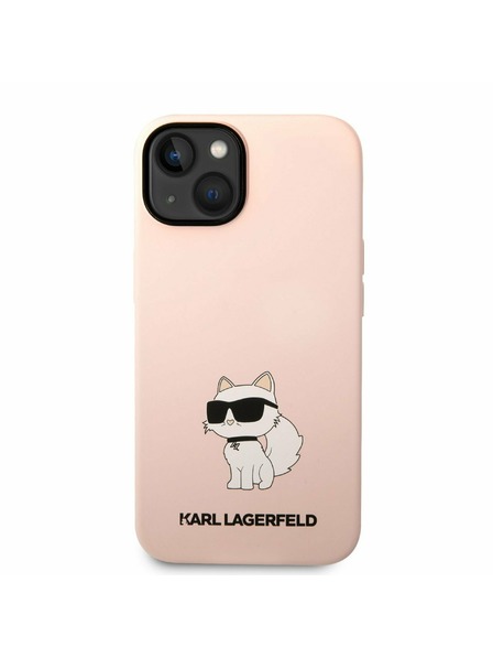 Karl Lagerfeld Karl Lagerfeld Liquid Silicone Choupette NFT Carcasă Spate pentru iPhone 14 Plus Roz