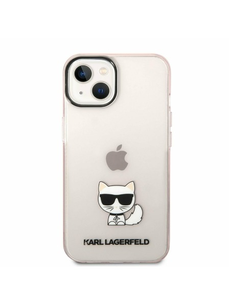 Karl Lagerfeld Karl Lagerfeld Choupette Logo Carcasă Spate pentru iPhone 14 Plus Roz