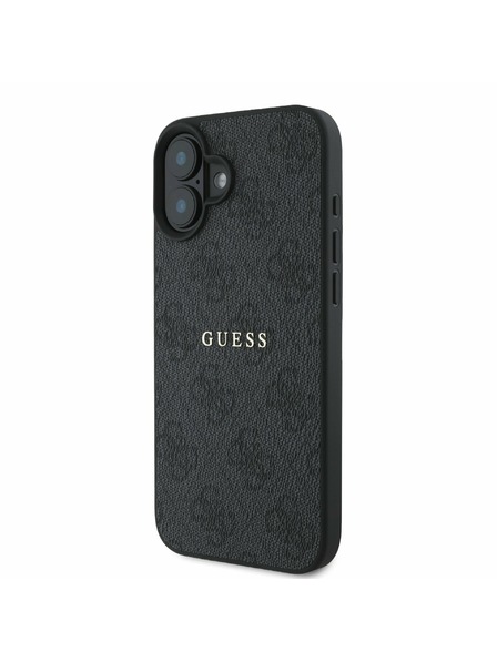 Guess Guess PU 4G Classic Logo MagSafe Carcasă Spate pentru iPhone 16 Plus Black