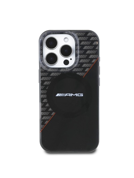AMG AMG Rhombs MagSafe Carcasă Spate pentru iPhone 16 Pro Black/Red
