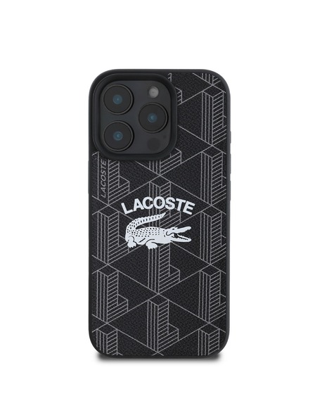 Lacoste Lacoste Blend Monogram MagSafe Carcasă Spate pentru iPhone 16 Pro Black