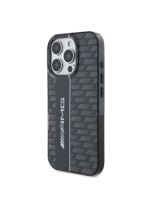 AMG AMG Carbon Pattern Carcasă Spate pentru iPhone 16 Pro Max Black