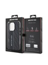 AMG AMG Carbon Pattern Carcasă Spate pentru iPhone 16 Pro Max Black