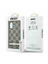 DKNY DKNY PU Leather Checkered Pattern and Stripe Carcasă Spate pentru iPhone 17 Black
