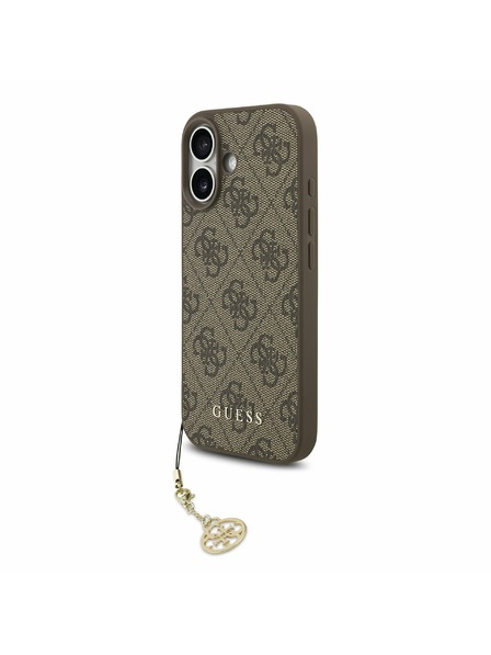 Guess Guess 4G Charm MagSafe Carcasă Spate pentru iPhone 17 Tone on Tone Brown