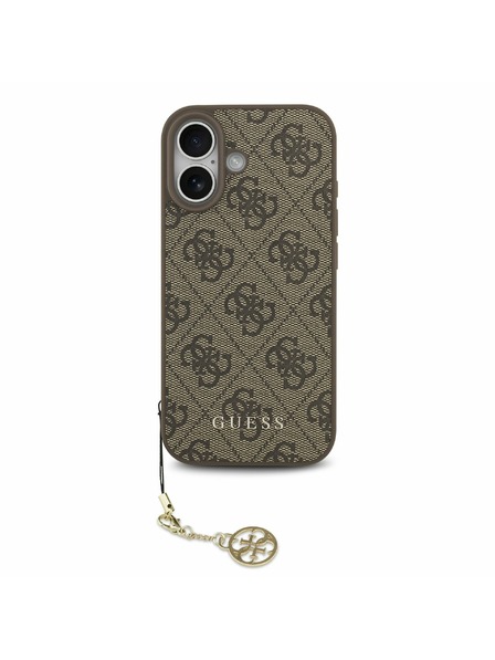 Guess Guess 4G Charm MagSafe Carcasă Spate pentru iPhone 17 Tone on Tone Brown