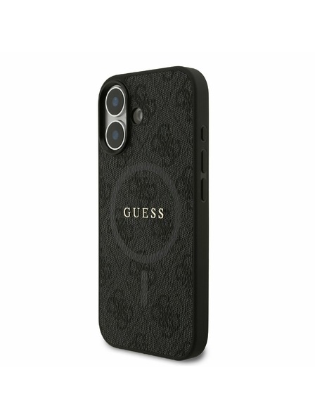 Guess Guess PU Leather 4G Colored Ring MagSafe Carcasă Spate pentru iPhone 17 Black
