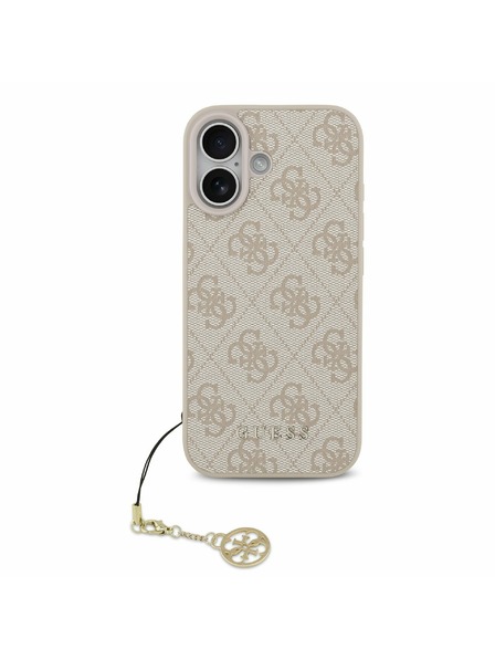 Guess Guess 4G Charm MagSafe Carcasă Spate pentru iPhone 17 Tone on Tone Pink