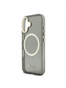 Guess Guess IML Glitter Script Strap MagSafe Carcasă Spate pentru iPhone 17 Black