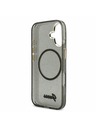 Guess Guess IML Glitter Script Strap MagSafe Carcasă Spate pentru iPhone 17 Black