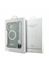 Guess Guess IML Glitter Script Strap MagSafe Carcasă Spate pentru iPhone 17 Black