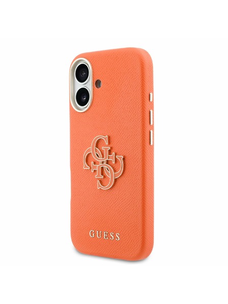 Guess Guess PU Resin Logo Carcasă Spate pentru iPhone 17 Orange